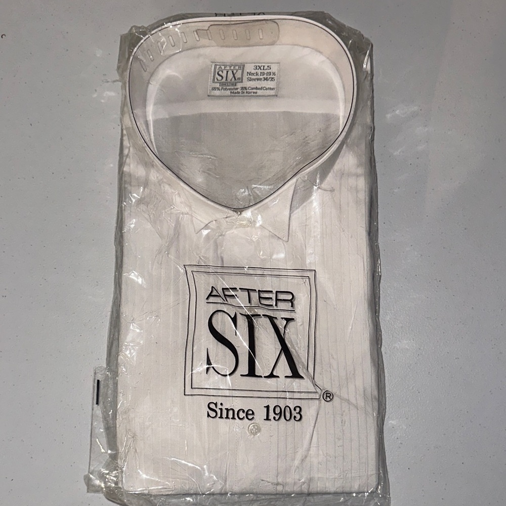 After Six Classic White Dress Shirt